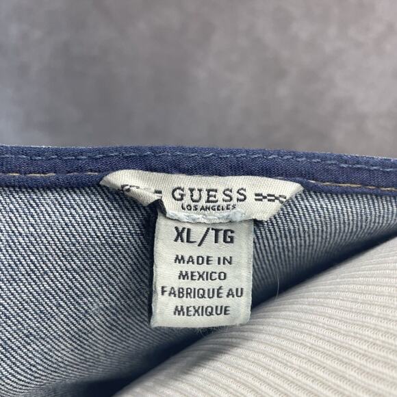 Guess Layla Blue Denim Jumpsuit Women's Size XL Sleeveless V Neck New with Tag - Picture 8 of 9